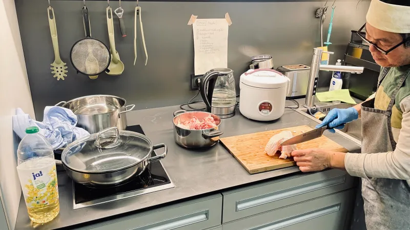 Ein Karo König kocht